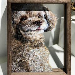 Custom Hand-Painted Glass Pet Portraits