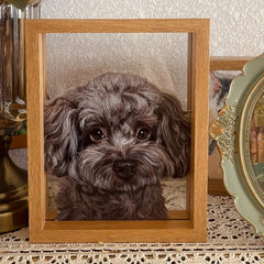 Custom Hand-Painted Glass Pet Portraits