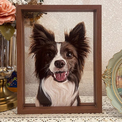 Custom Hand-Painted Glass Pet Portraits