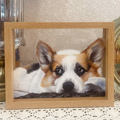 Custom Hand-Painted Glass Pet Portraits